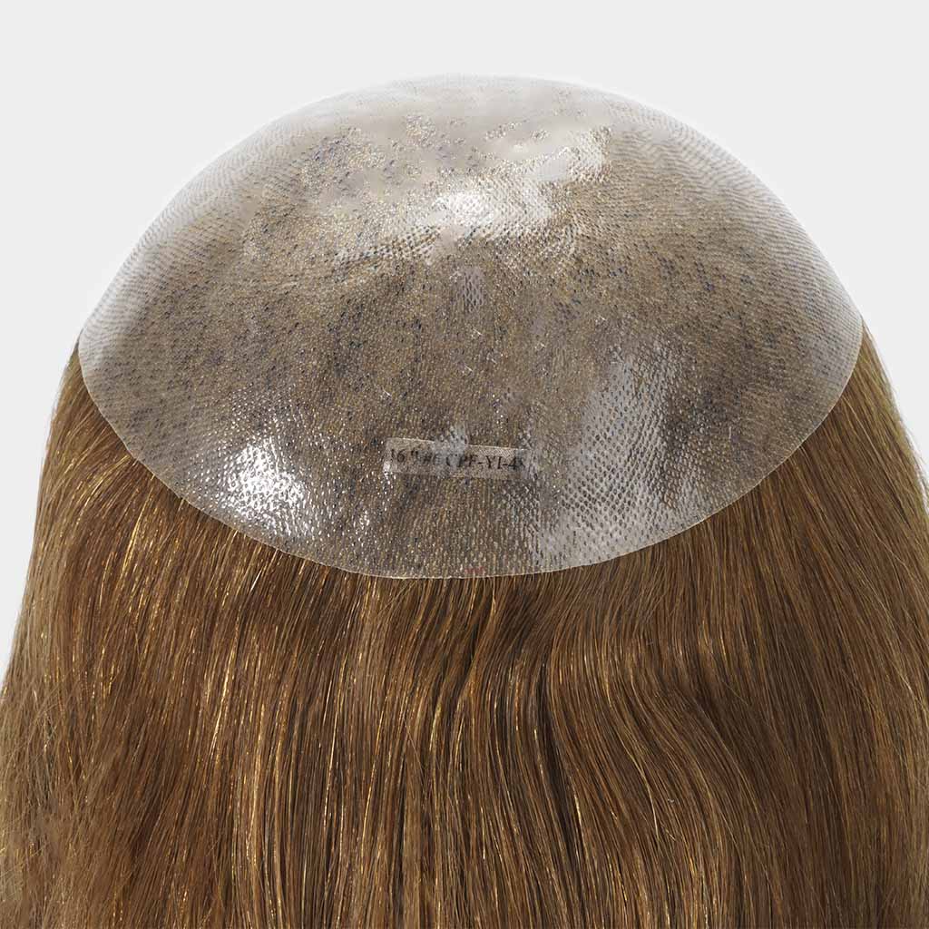 HS1W Women Toupee with Remy Hair and a Skin Base - Pro Hair Edit